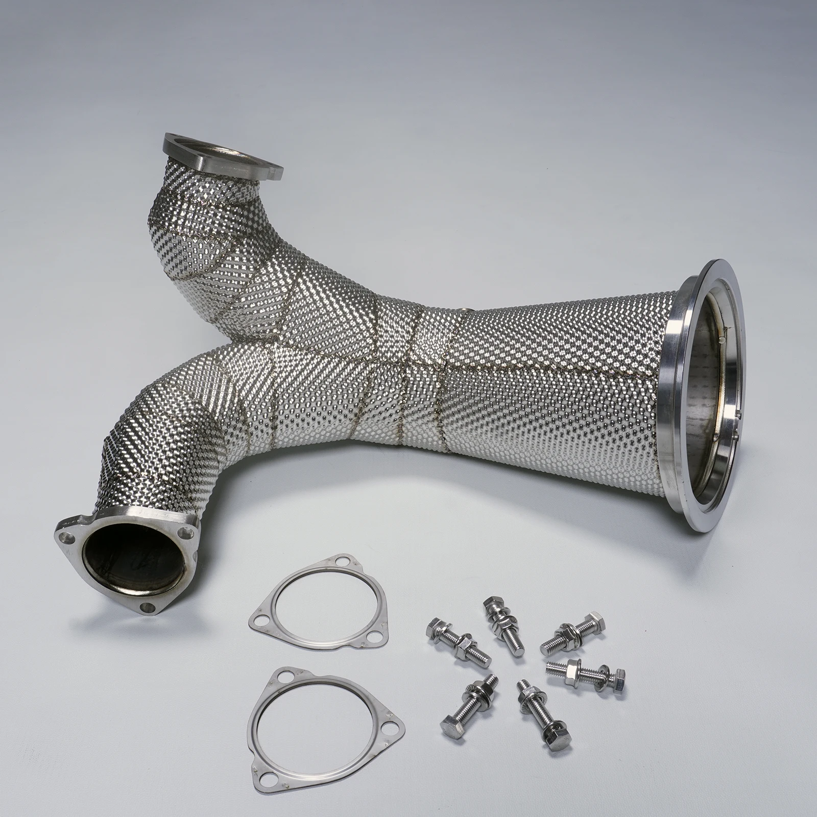 

OEM High Temperature Resistant Downpipes for S4 S5 3.0T B9 Stainless Steel Downpipe With Heat Shield Car Exhaust System
