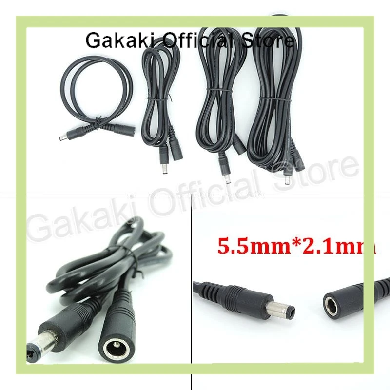 

Удлинительный разъем постоянного тока «мама-папа» 18awg, кабель 2,1 мм x 5,5 мм для шнура адаптера питания 12 В, камера видеонаблюдения