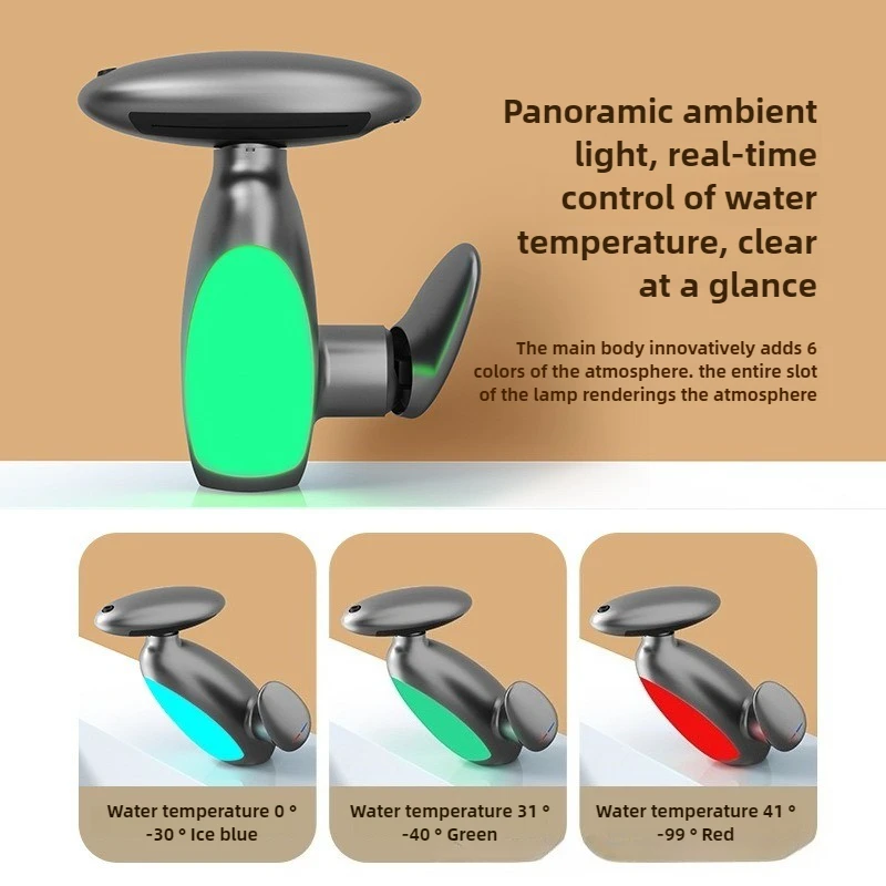 

Big LED Basin Faucet 4 Ways Water Outlet Cold and Hot Heavy Tap Water Flow Generates Electricity