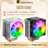 JONSBO CR-1400 4 Heat Pipes ARGB Tower CPU Cooler 5V 3Pin PWM Fan for Intel & AMD High-Performance Silent Gaming PC Cooling