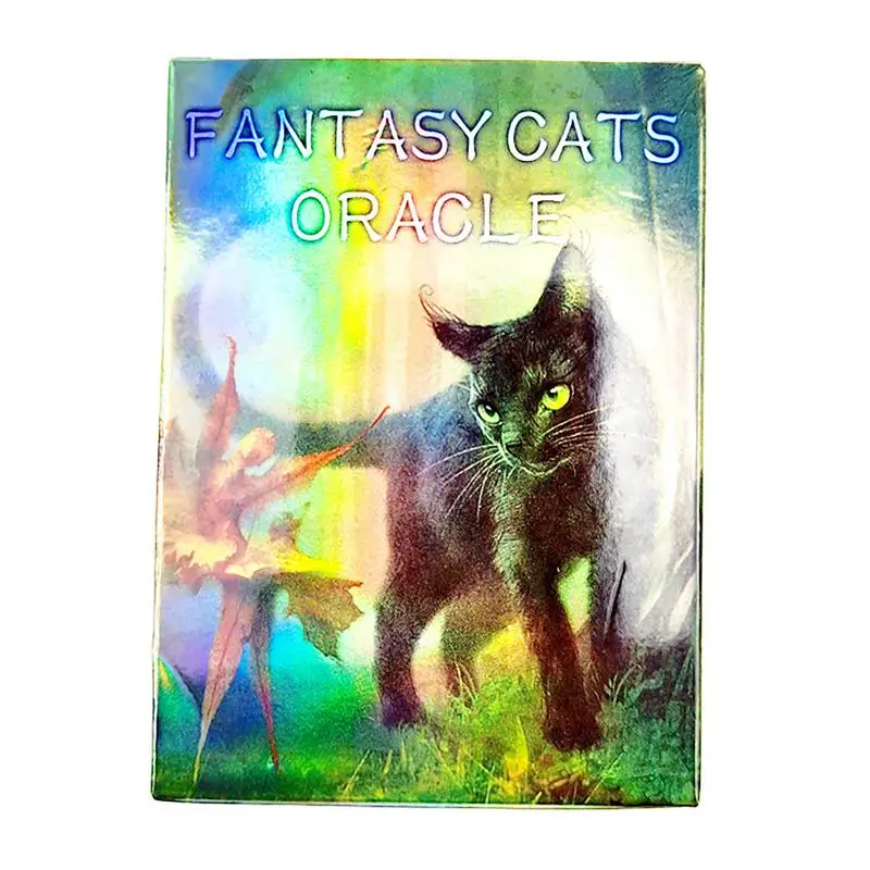 Cat Elf Tarot Cards Oracle Fantasy Cats Interactive Board Tarot Games Cards Full English Version Family Party Game Cards