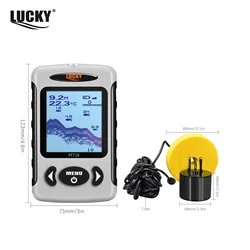 LUCKY FF718D&FF718 2.2inch LCD Portable Fish Finder 200KHz/83KHz Dual Sonar Frequency 100M Detector for Ice Fishing