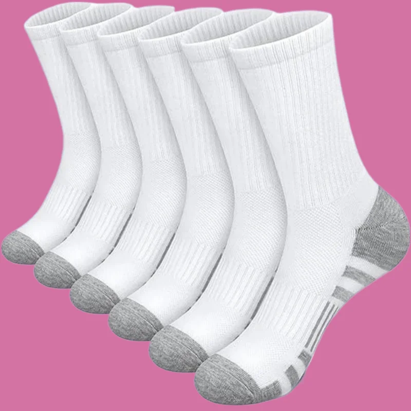 Chaussettes de basket-ball mi-longues respirantes confortables, chaussettes de sport, printemps et été, ventes directes d'usine, 6/12 paires, nouveau, 2024