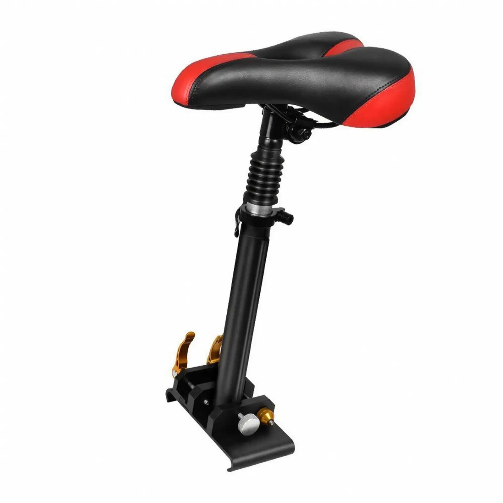 Padded Folding Scooter Seat with Spring Suspension Comfortable MTB Saddle for Long Ride Urban Travel Replacement for M365 1s Pro
