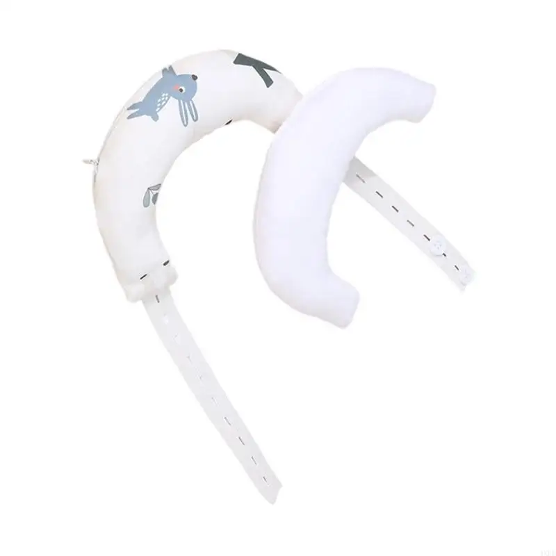وسادة دعم رقبة الطفل وسادة حضانة قطنية قابلة للتنفس بنمط كرتوني
