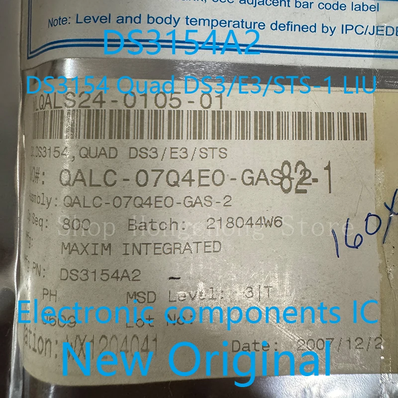 New Original DS3154A2 DS3154NCA2 DS3154N DS3154 Quad DS3/E3/STS-1 LIU (Status: Obsolete) BGA 1PCS