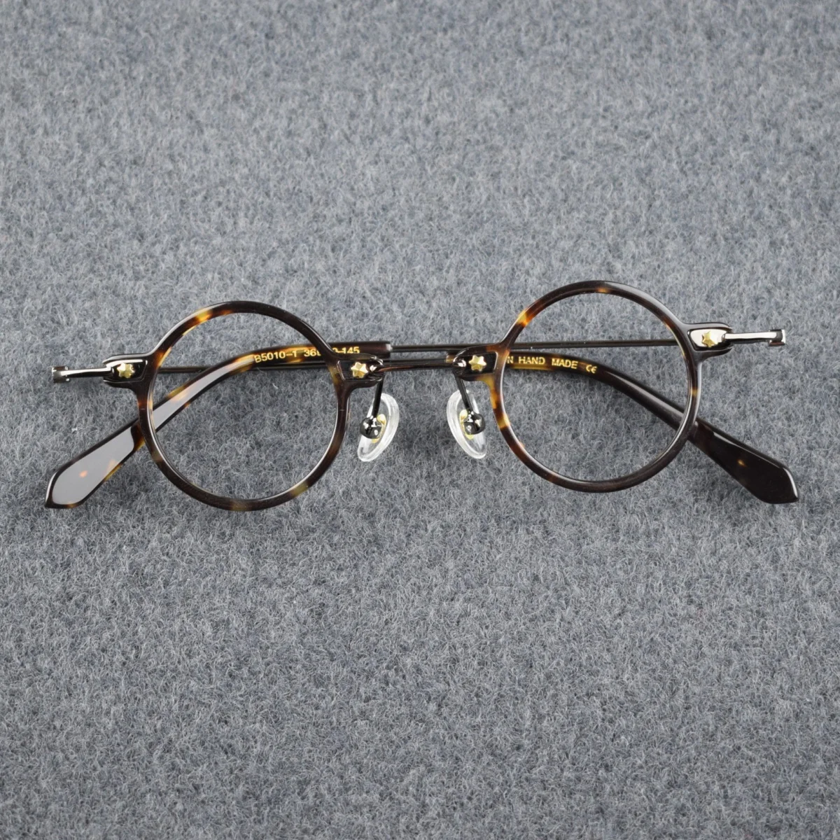 New Hand-Made Retro Acetate Eyeglasses Frame Men Women Super Small Circle High Prescription Myopia Glasses Custom