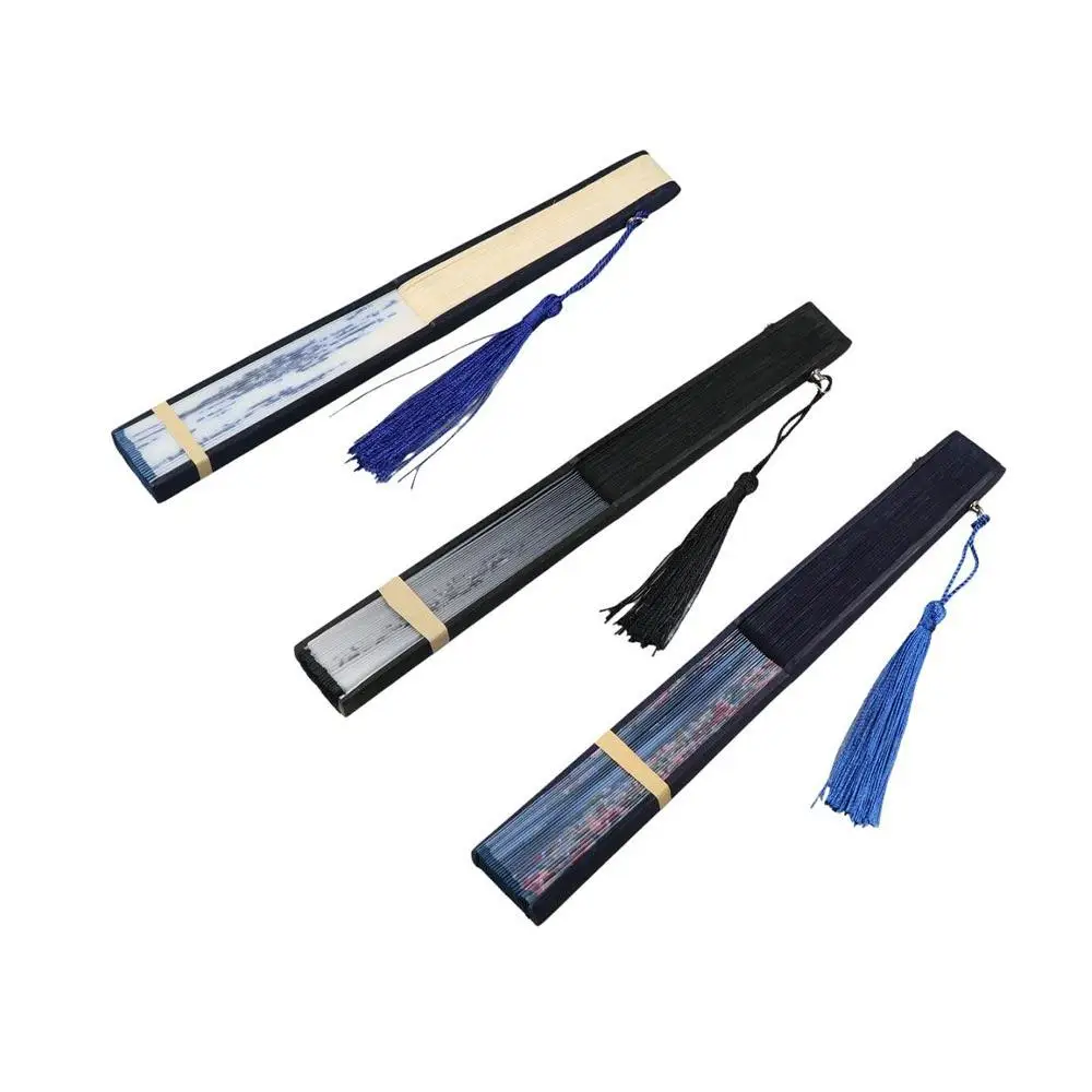 جودة متعددة نمط خمر نمط الخيزران خشبية الصيف هدية ملونة ديكور المنزل الرقص مروحة اليد مروحة قابلة للطي مروحة الحرف #2