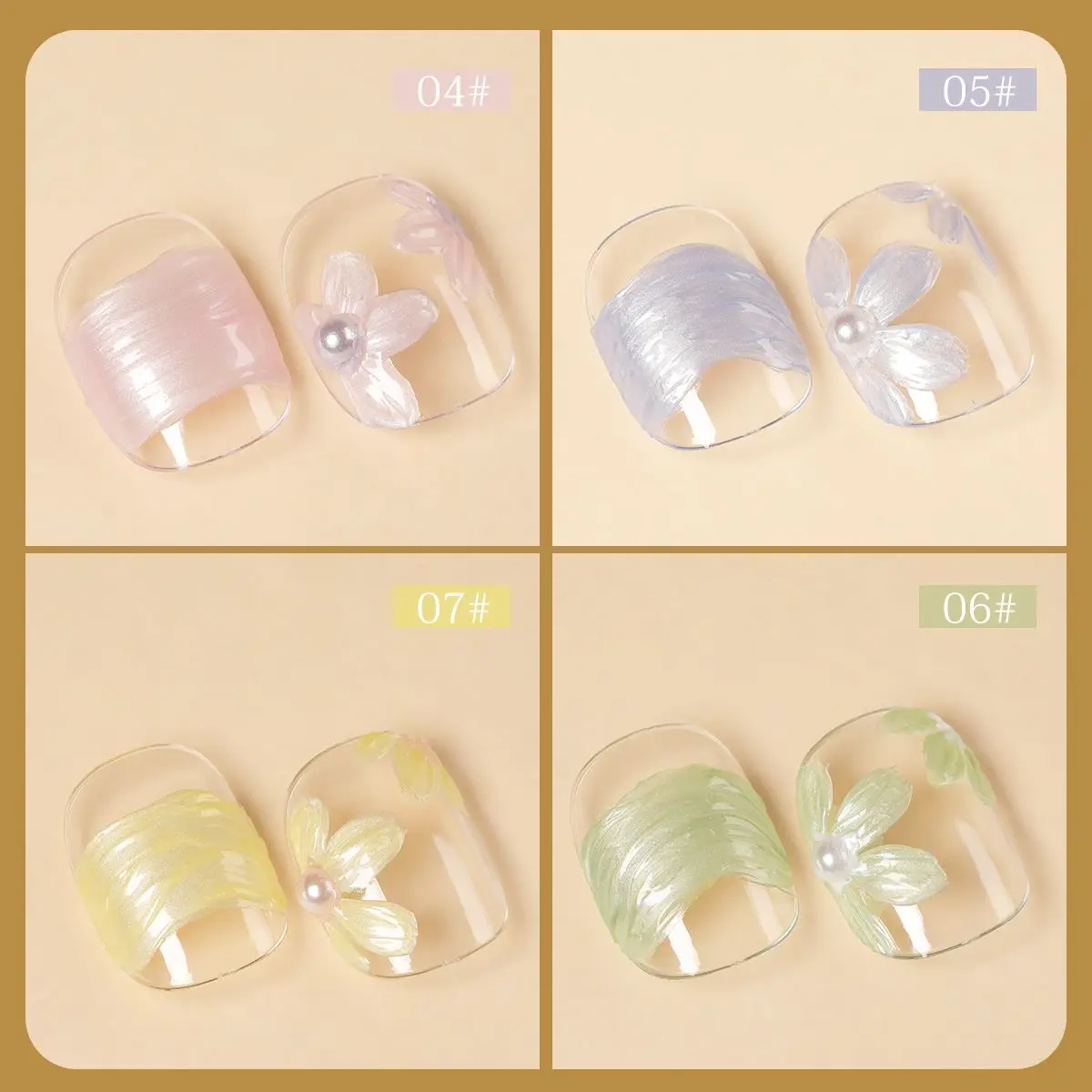 3D تأثير بيرليسسينت كريم النفط اللوحة هلام الرسم سوبر الملمس اللوحة هلام نقع قبالة الأشعة فوق البنفسجية LED شبه النمذجة الطلاء مسمار الفن هلام