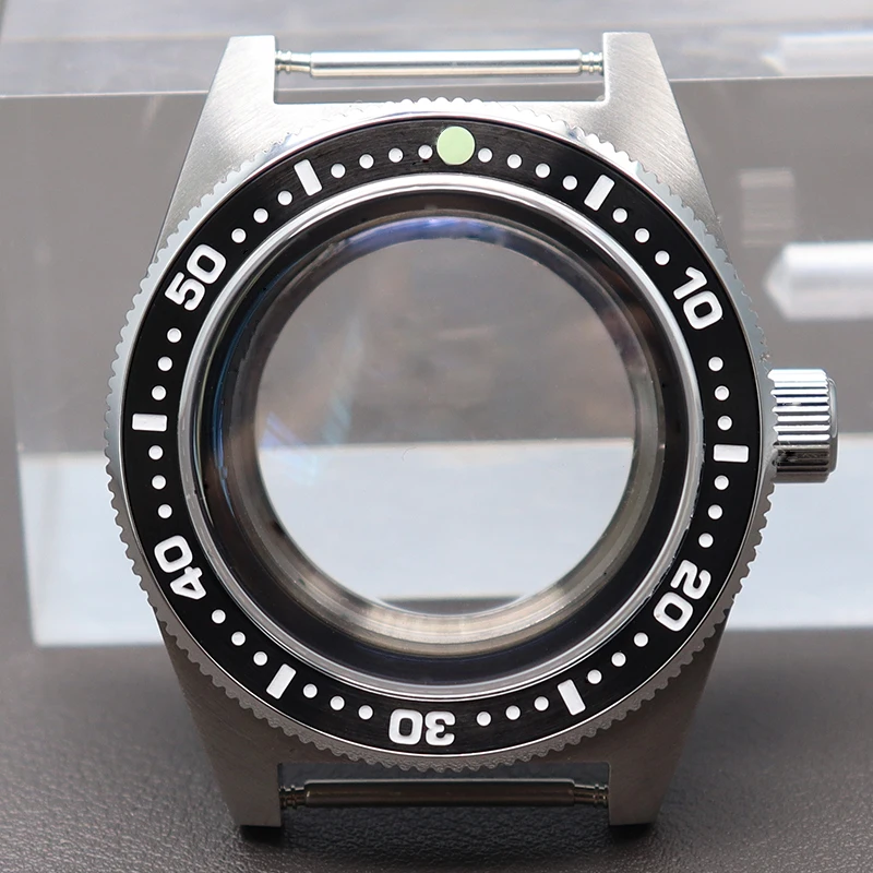 

10ATM Waterproof 40mm Watch Case Bubble Sapphire Crystal Glass For Mod 62MAS Seiko NH35 NH36 NH38 NH34 Automatic Movt 28.5mmDial