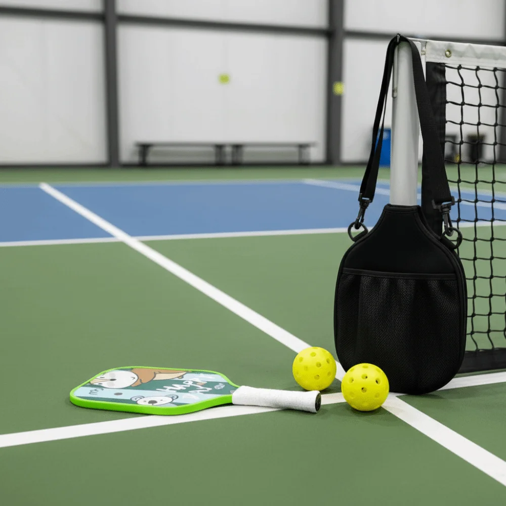 

Cartoon Children's Pickleball Set Colorful Durable 's Pickleball Set Glass Fiber Non-Slip Grip Pickleball Paddle Set