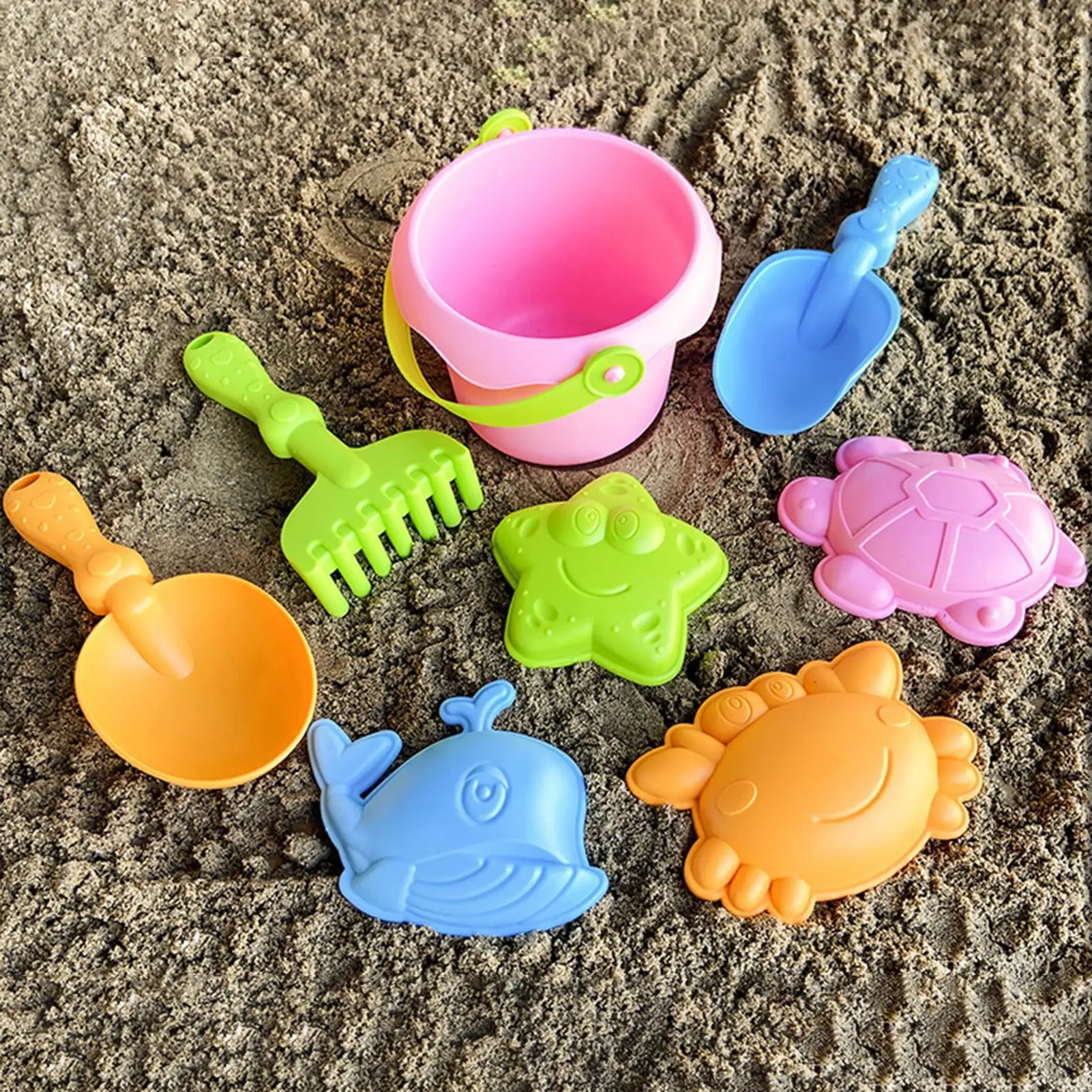 Kids Sand Toys for Beach Hot Weather Supplies Portable Sandbox Castle Building Kit for Kindergarten Indoor outdoor