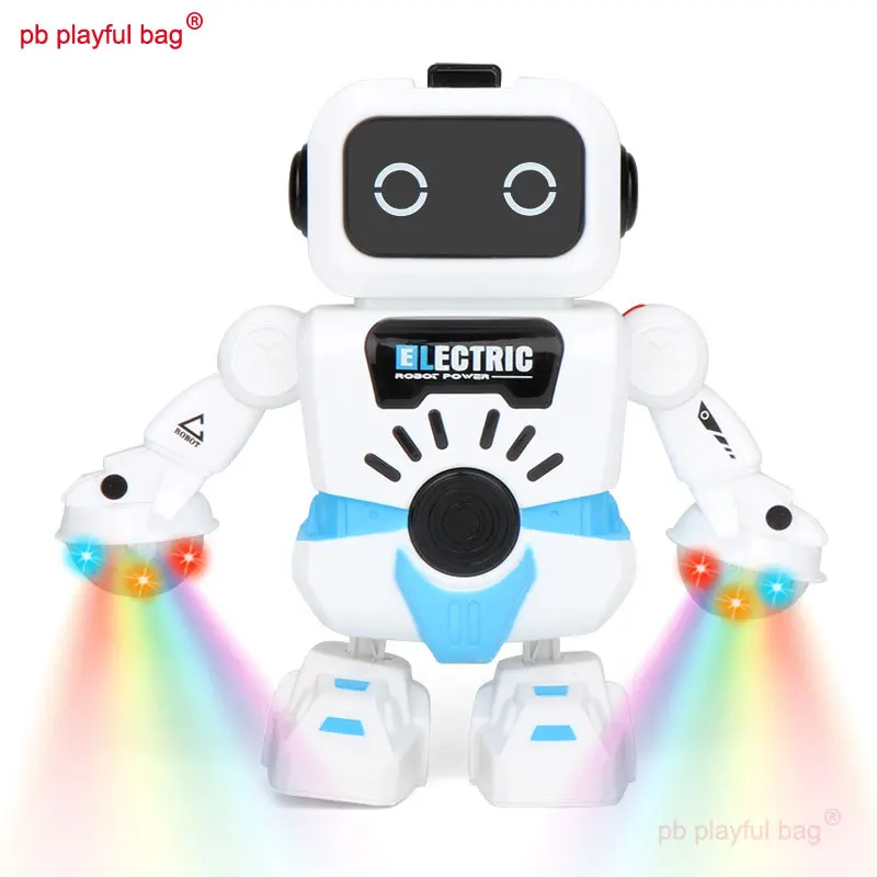 PB Playful Bag Electronic pet intelligent dancing robot model Music lighting Children\'s toys Interactive Christmas gifts VG44