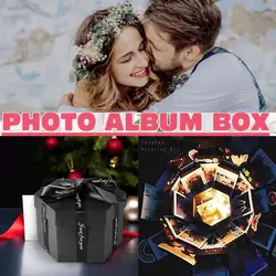 Surprise explosion box Love Memory Anniversary Valentine's Day Girl Love Gift DIY Photo Album Birthday Gift Box