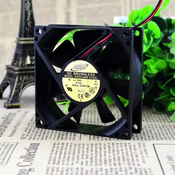 

Оригинальный тайваньский бесшумный вентилятор Xiexi ADDA AD0824MB-A70GL 8025 24V 0.1A