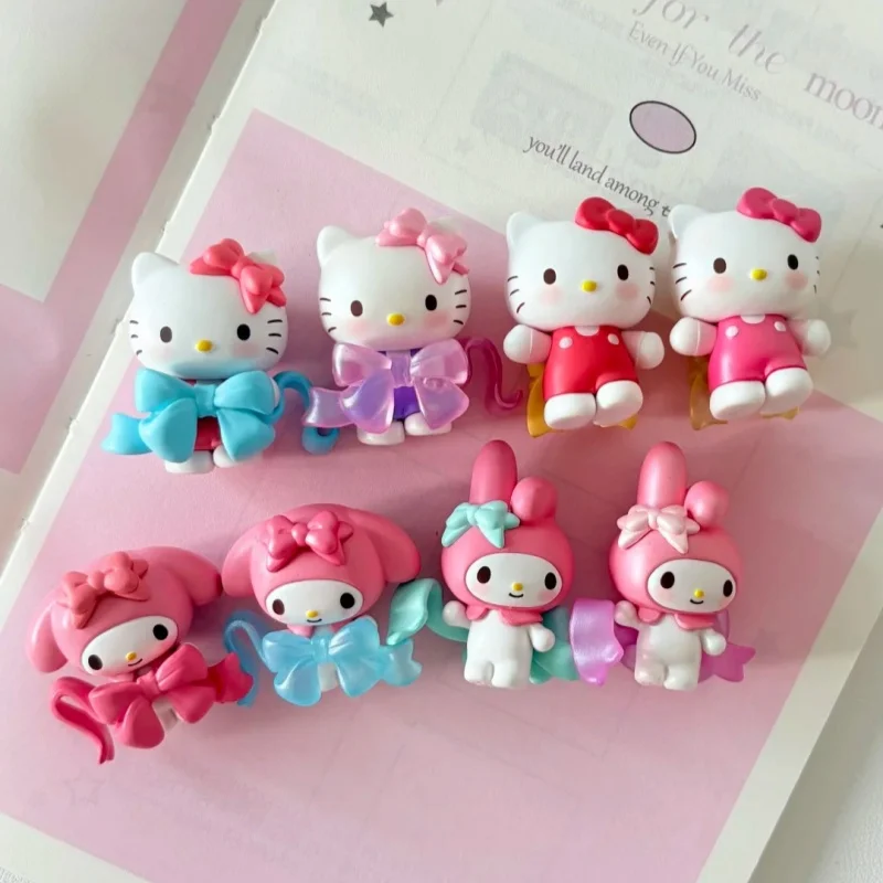 الأصلي سانريو الحب Bowknot سلسلة حقيبة أعمى لعبة العصرية الإناث هدية عرض الشكل تحصيل أرقام صندوق أعمى صغير لطيف