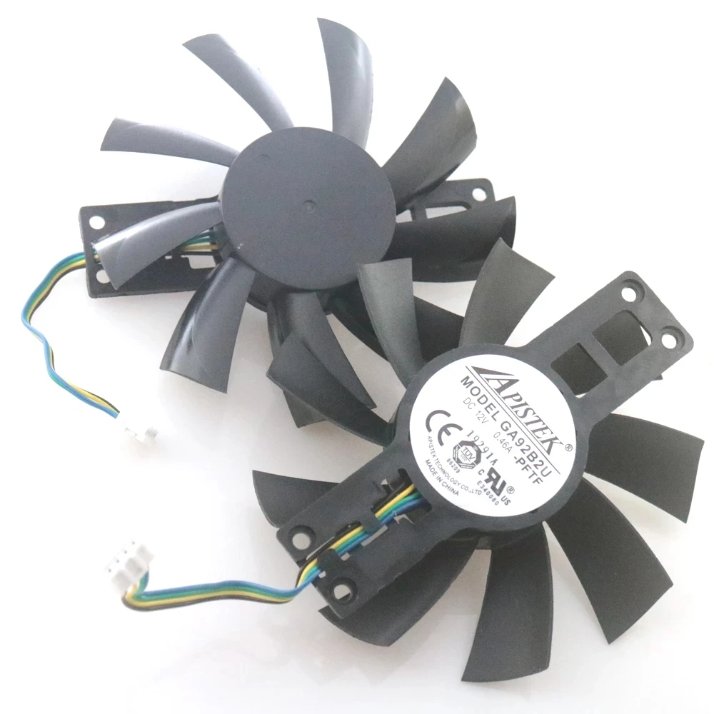 

GA92B2U -PFTF DC12V 0.46A 4Pin 88mm VGA Fan For Dataland RX580 2048SP RX570 RX560XT 4G X-Serial Graphics Card Cooler Cooling Fan