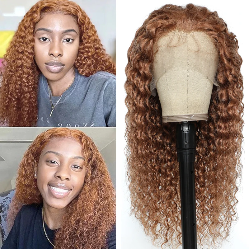 

# 30 Глубокая волна 13x4 Парик из натуральных волос на кружеве спереди Коричневый # 4 парика с кружевной застежкой 4x4 # 99J 13x4 Парик фронта шнурка Прозрачный парик шнурка HairUGo