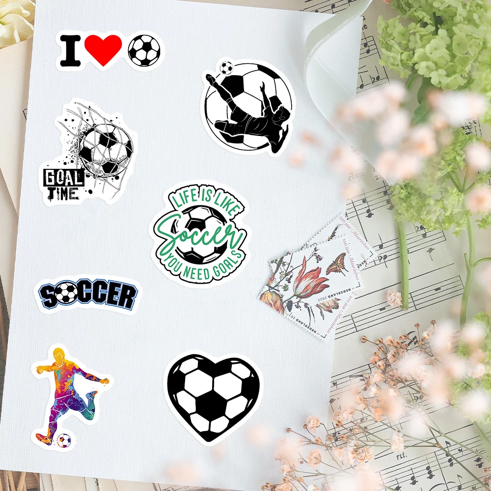 Soccer Sports Stickers Football Physical Activity Stickers Toys Gifts Phones Laptops Bottles Scrapbooks Waterproof Decals