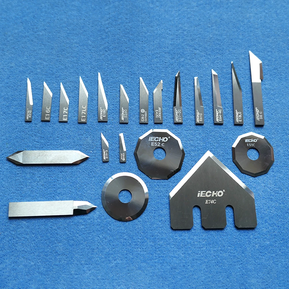 WaveTopSign 10Pcs IECHO Vibrating Knife Oscillating Blade Round Blade for CNC Vibrating Cutter Machine E13 E16 E17 E18 E21-E64