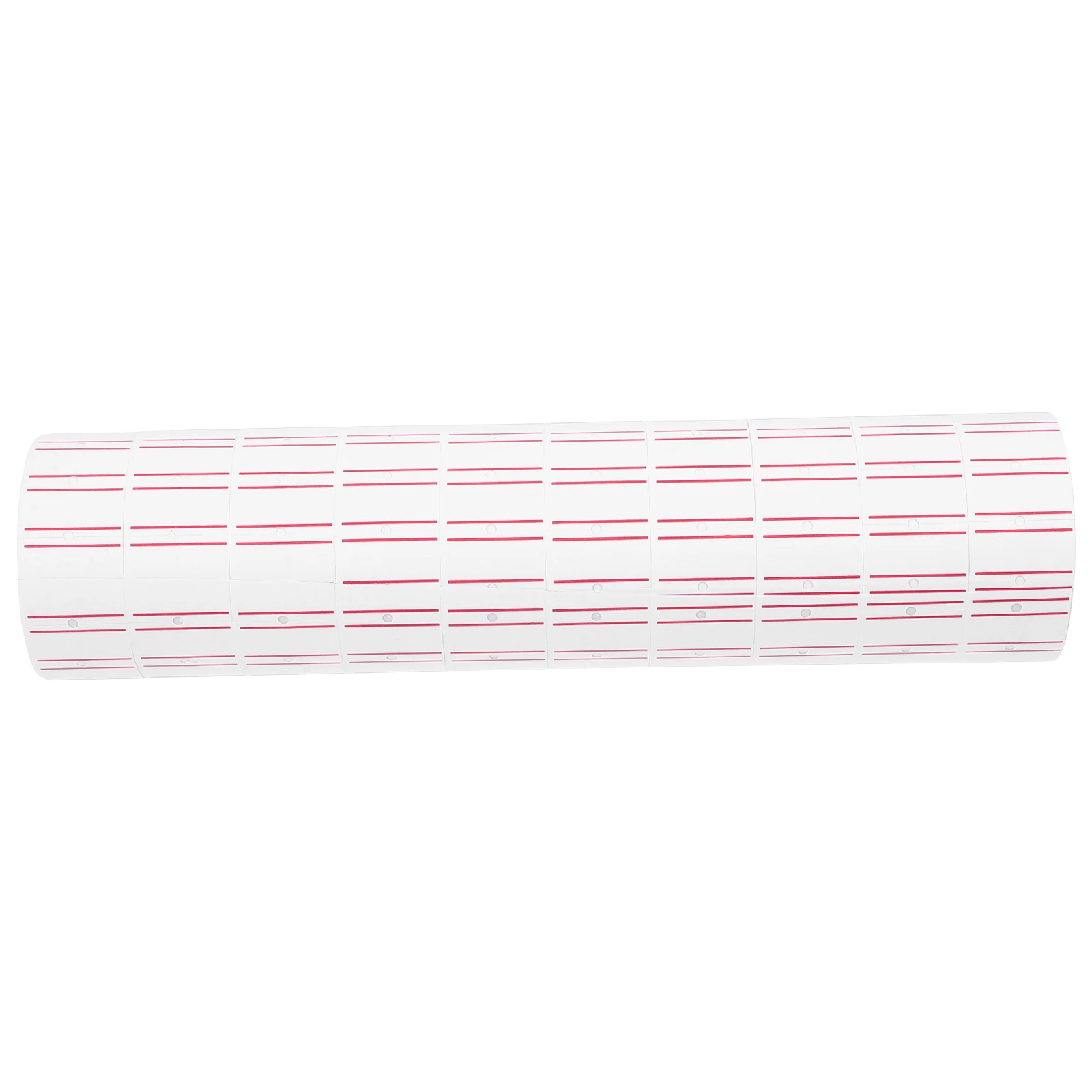 

30 Rolls White Self Adhesive Price Tag Paper For Supermarket Double Clear Printed Numbers Price Machine Label