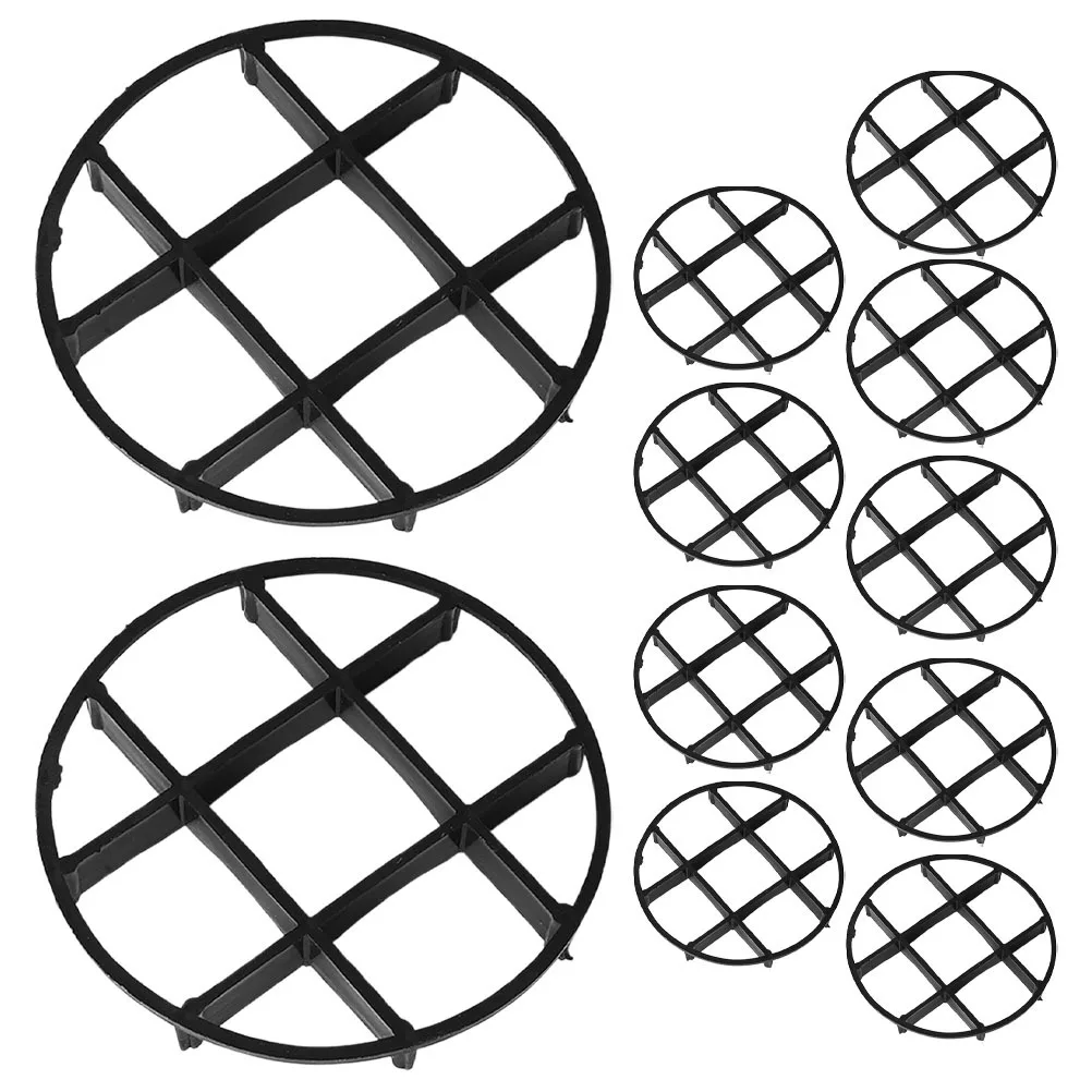 10 قطعة وعاء من البلاستيك قدم النبات الناهضون مرتفعة اناء للزهور تقف للداخلية في الهواء الطلق حديقة الصرف أصحاب الصحن النبات