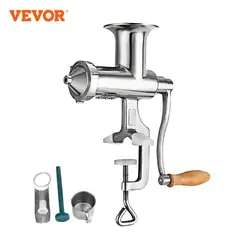 VEVOR-Extracteur de Jus Manuel pour Herbe de Blé Ju479 de 2.2 Pouces, Accessoire Multiple en Acier Inoxydable de Qualité Alimentaire, Presse Lente pour la Maison