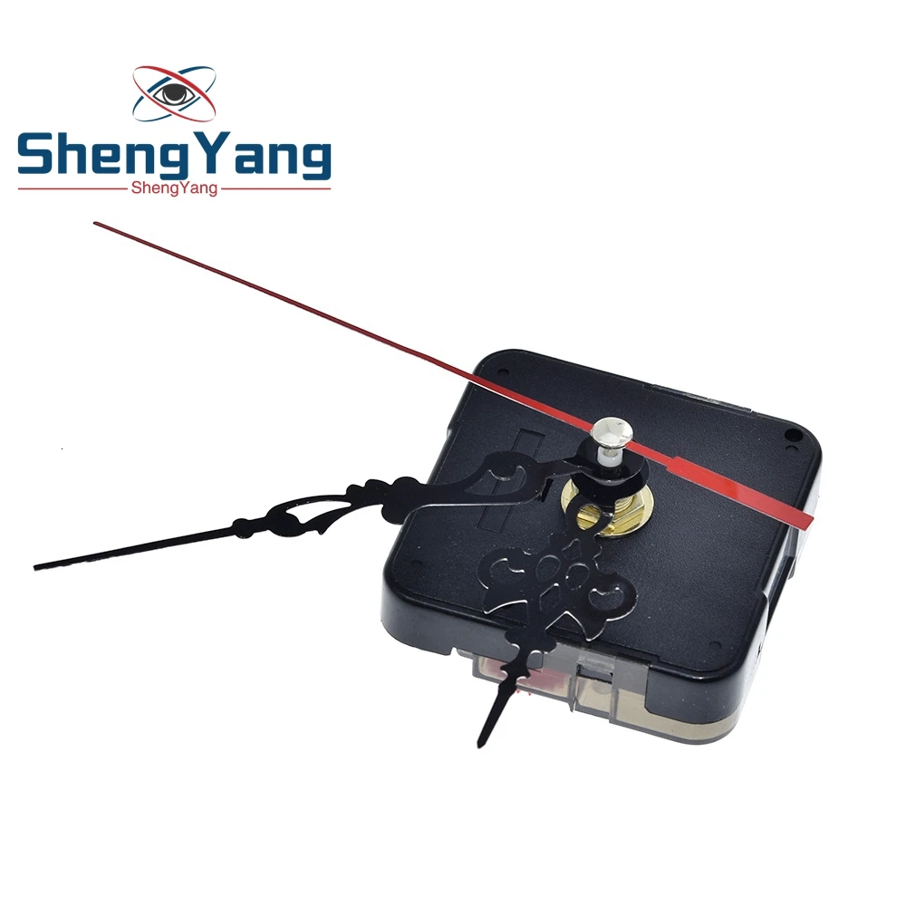 Professional And Practical TZT Quartz Wall Clock Movement Mechanism DIY Repair Tool Parts Kit with Red Hands
