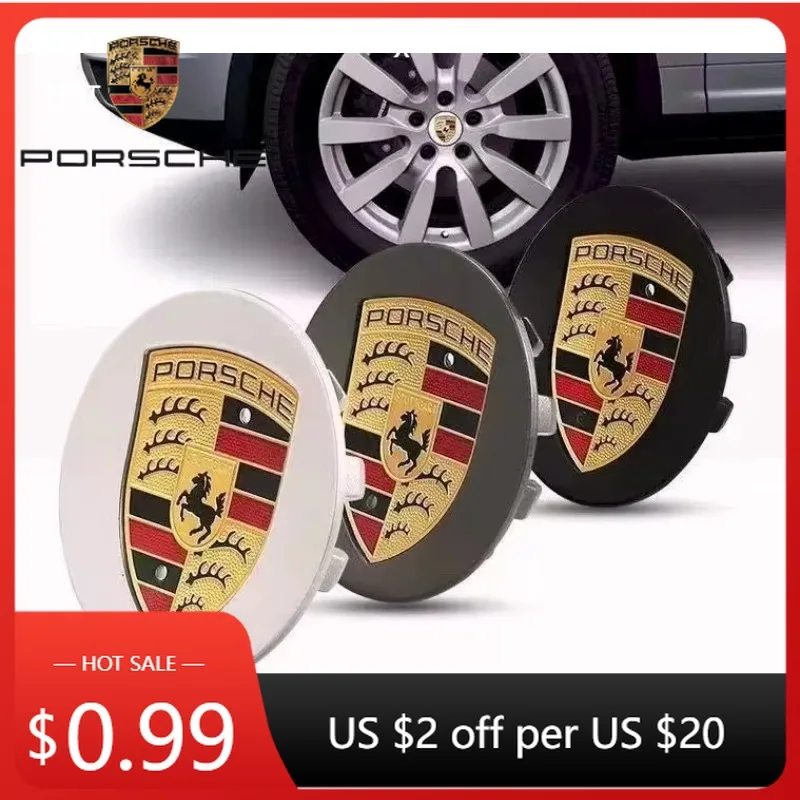

Наклейки на колесные диски для Porsche Cayman, Cayenne, 911, Macan, 4 штуки, 76 мм и 65 мм, для замены и модификации центральных колпачков дисков Porsche.