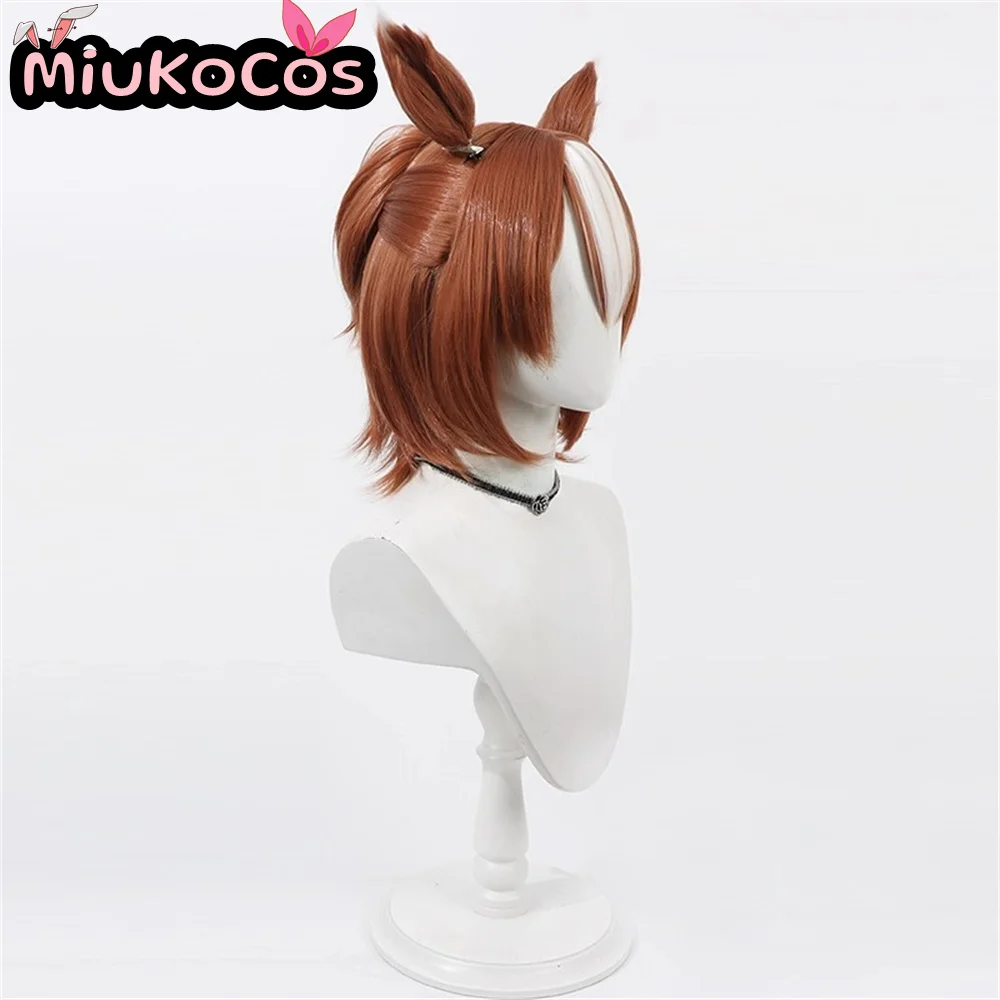 متوفر في المخزون يا إينو موتكي باروكة كوسبلاي مع آذان وذيل لعبة ميوكو كوسبلاي Umamusume: كوسبلاي ديربي جميل