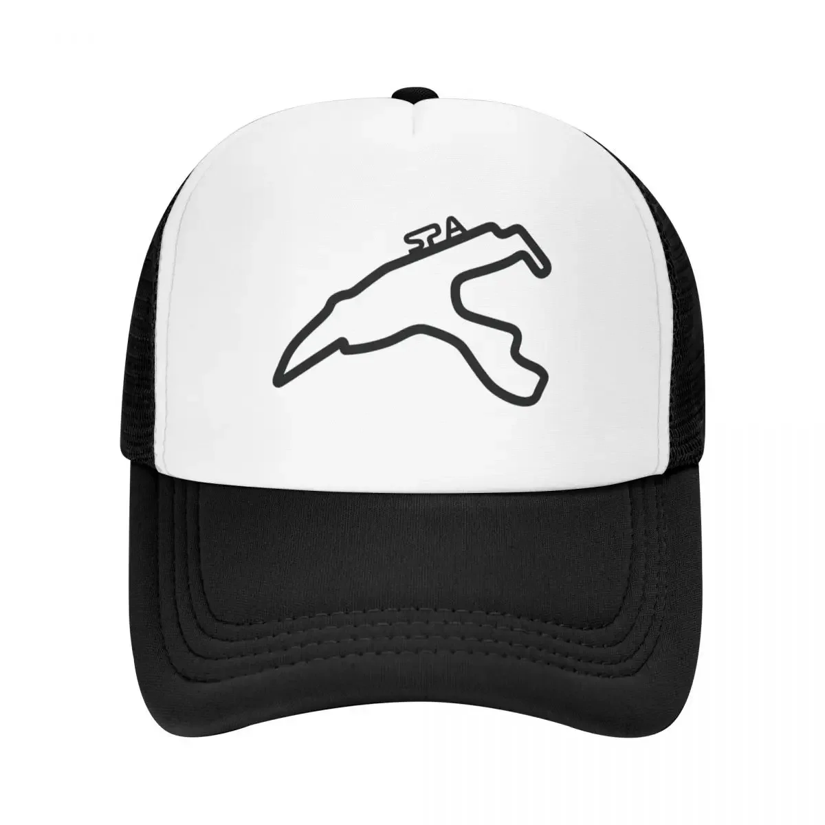 Spa-Francorchamps Track Outline Baseball Cap Snap Back Hat Military Tactical Cap Boy Women's