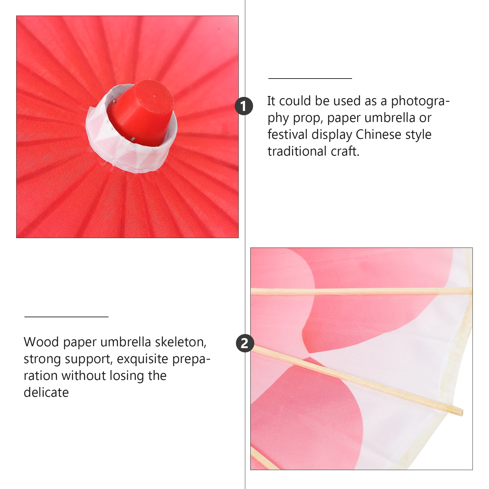 

Oil Paper Umbrella Oilpaper Performance Props Dancing Classical Peony Flower Bamboo