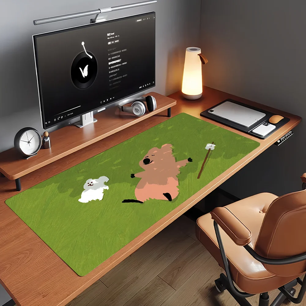 Cartoon Quokka Brand D-dinotaeng-S Mouse Pad Non-slip Rubber Gamer Balance Computer Mat Decoracion Deskmat Laptop Office Large