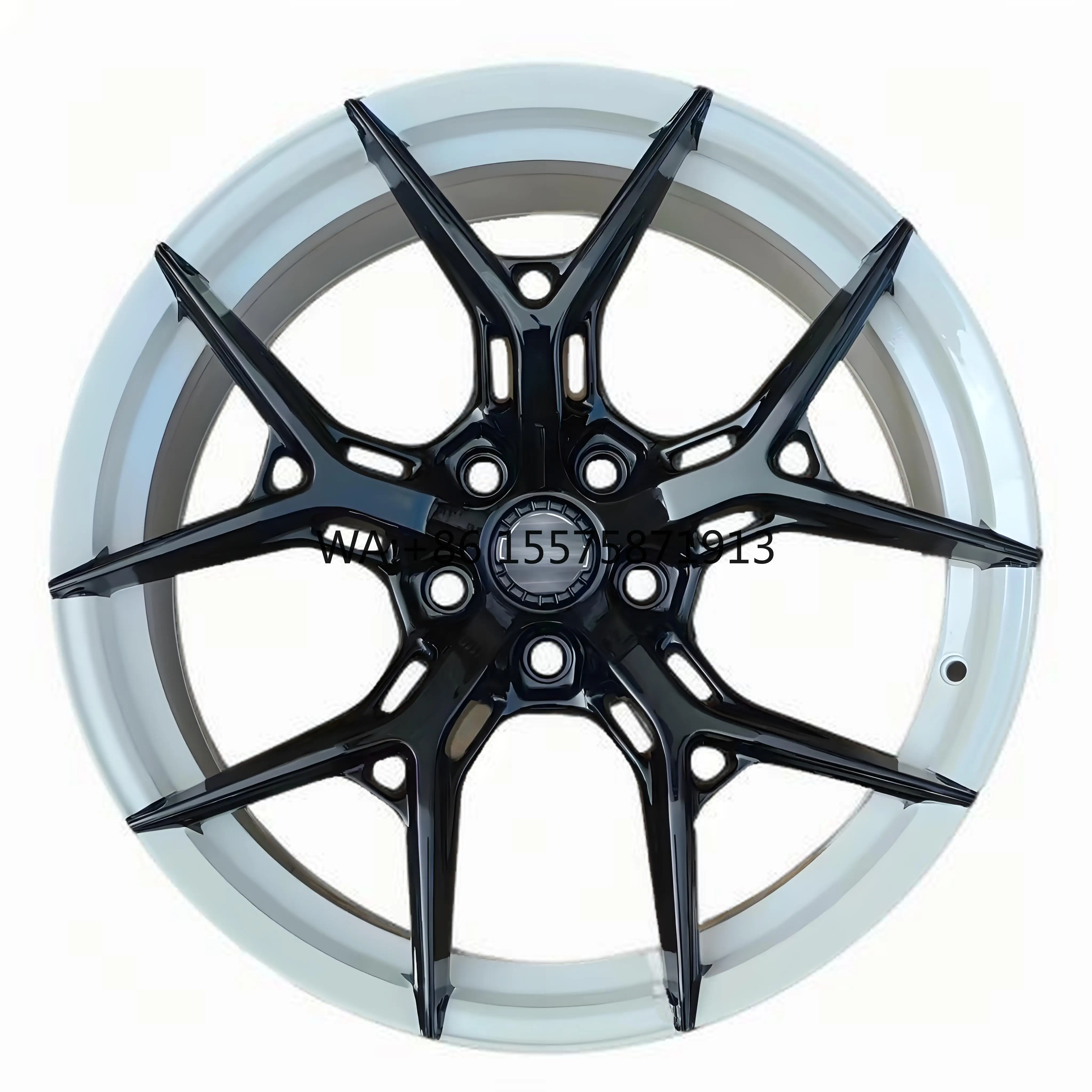 

Forged Lightweight Black White Aluminum Alloy Wheels 2 Pieces 19 24 Inches 30 35 40mm ET 98mm PCD for New