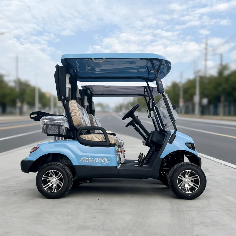 صنعت الصين عربة جولف كهربائية 2 4 6 8 10 مقاعد تعمل بالبطارية CE مع لوحة شمسية
