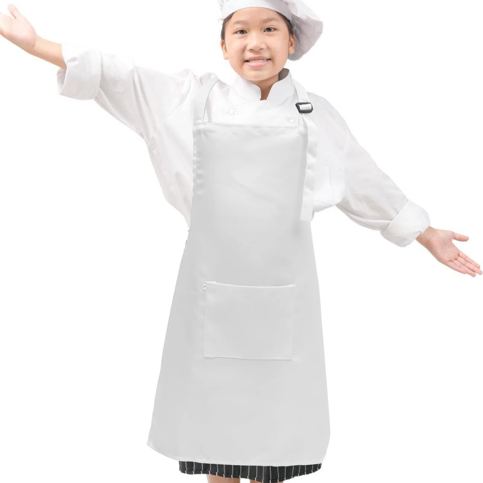 

6Pcs Adjustable Kids Polyester Painting Apron Multi-Function Children Apron for Drawing Cooking Art Activities