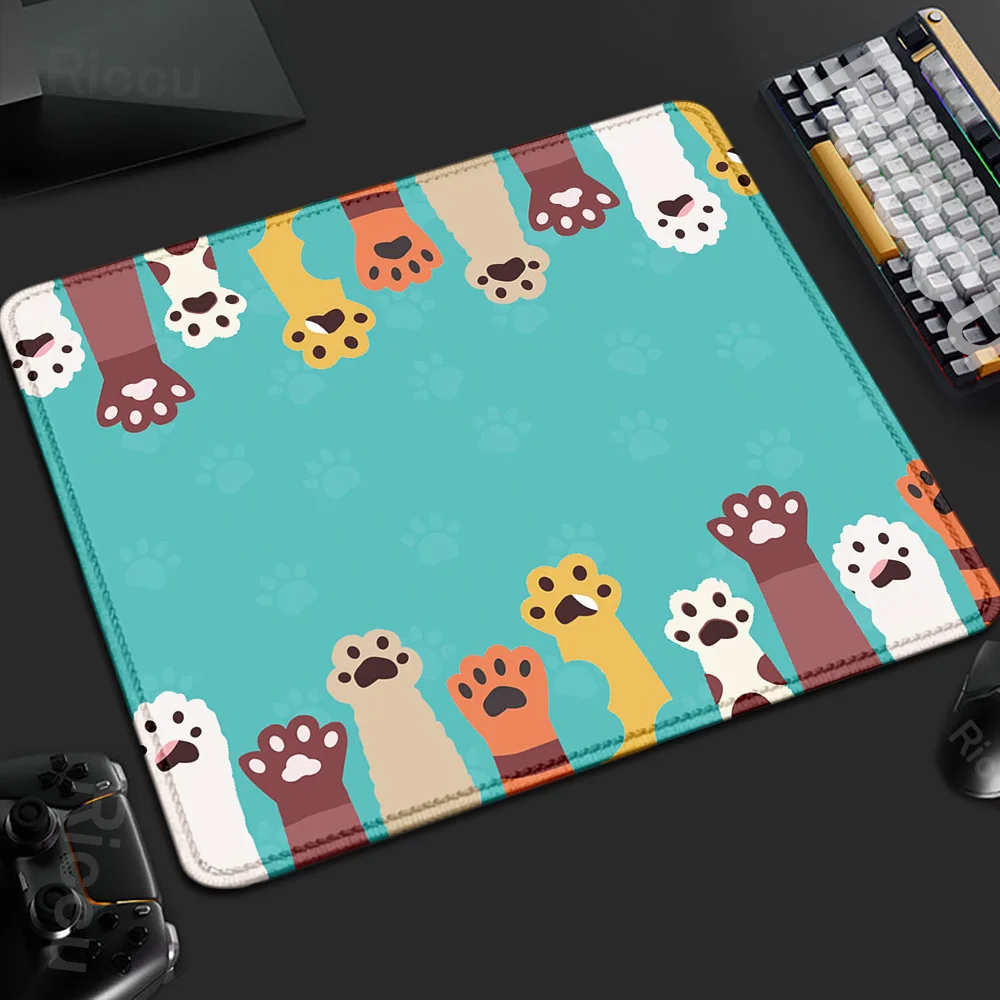 

18x22cm Kawaii Office Computer Keyboard Mousepad PC Gamer Laptop Deskmat Cartoon Small Mouse Pad Cute Cat Paw Gaming Accessories