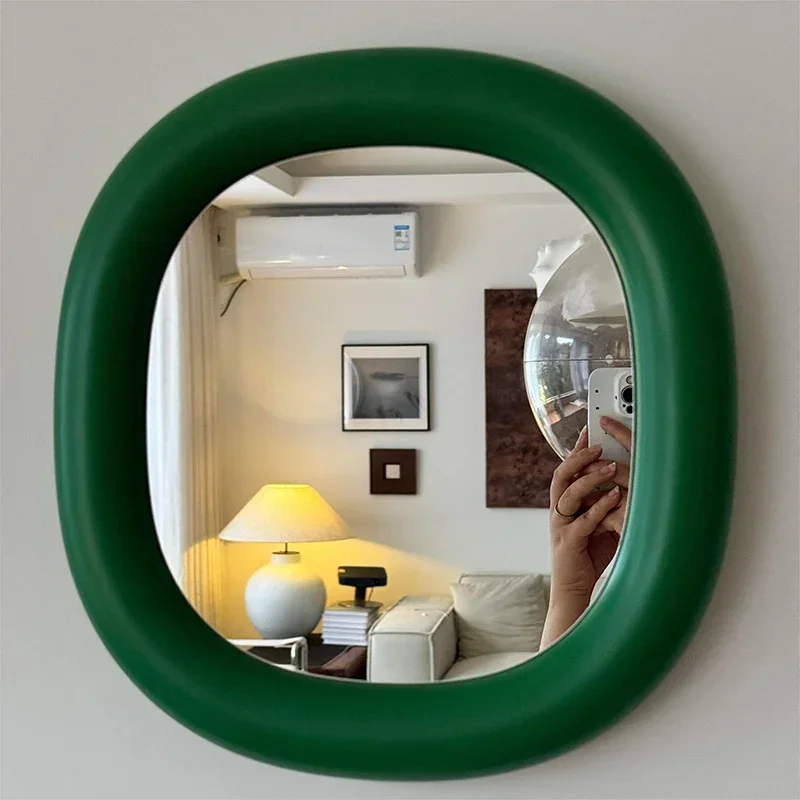 Hand Square Mirror Living Room Decoration Modern Vanity Mirror Girls Luxury Bathroom Bedroom Funky Spiegel Wand Home Products