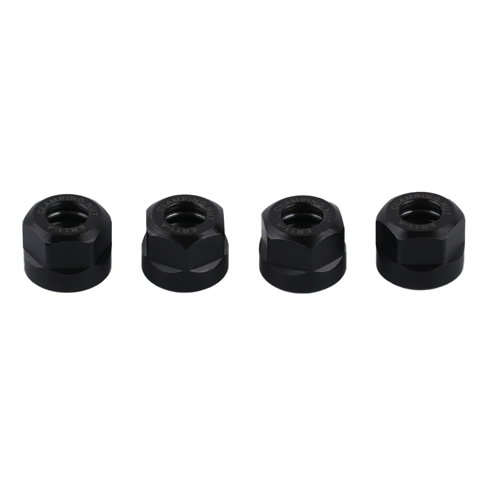 ER11用CNCチャックナット,フライス用クランプナット,超強力硬度,数量4個,公差0 015mm