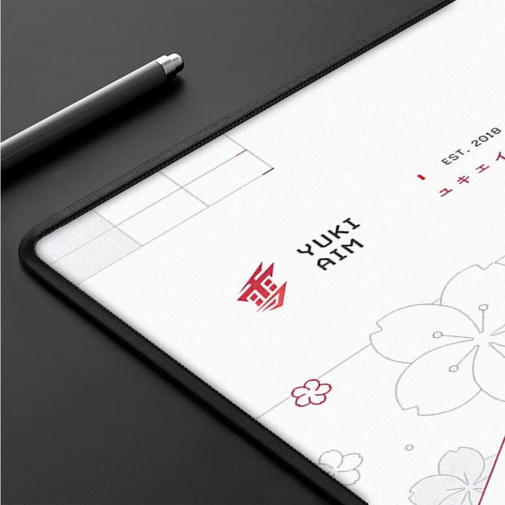 لوحة ماوس ألعاب احترافية ، لوحة ماوس ممتازة من Yuki Aim ، حصيرة رياضية إلكترونية ، حصائر مكتبية ، حافة قفل ، 45x40 سم #6
