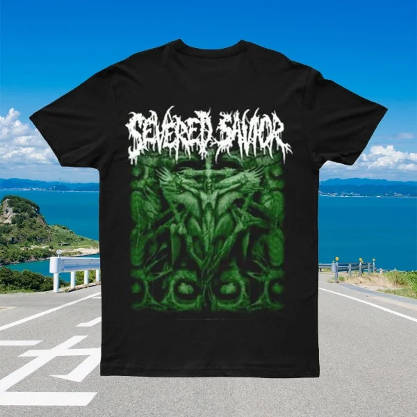 

2025 New SEVERED SAVIOR Printed Unisex Street Fashion Trend Short Sleeved Pure Cotton Round