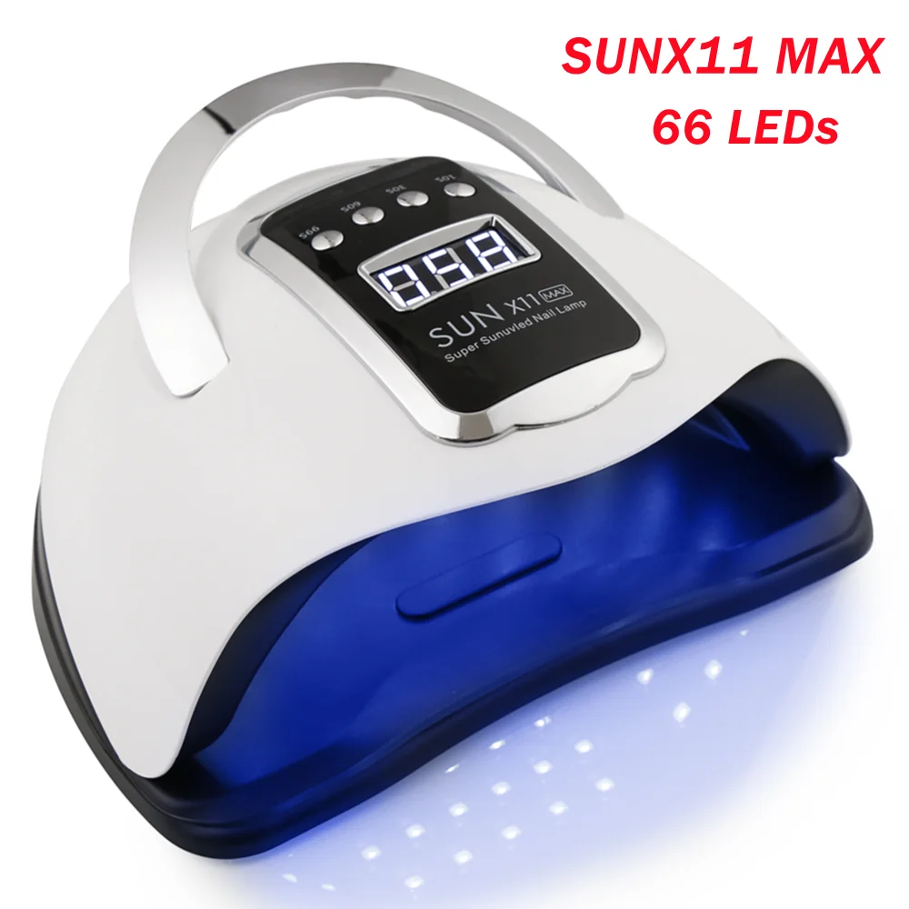 New SUNX11 MAX Nail Light UV LED Lamp for Manicure Fast Curing Gel Nail Polish 66 Leds Nail Lamp Machine Drying Lamp