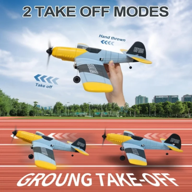 

RC Airplane 3-Channel Fixed Wing Aeromodelling Foam RC Airplane Ready to Fly, 2.4GHz Suitable for Kids and Beginners Easy to Fly