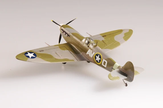 Easymodel 37215 1/72 WWII USAAF 355 Squadro Spitfire Fighter Assembled Finished Military Static Plastic Model Collection or Gift