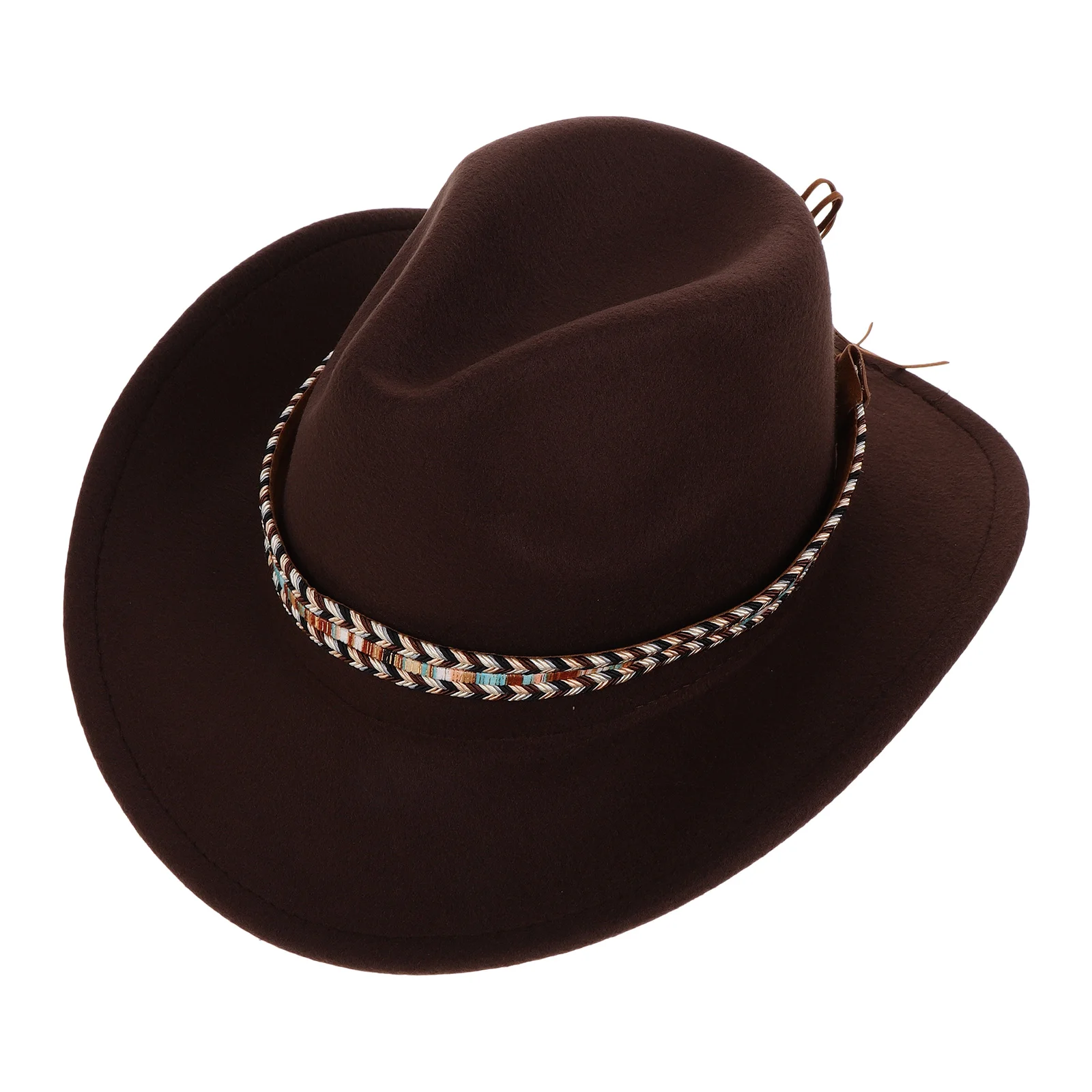 

Unisex Cowboy Hat For Men Women Rolled Brim Western Style Hat Classic Fedora Design Comfortable Breathable Easy Clean Stylish
