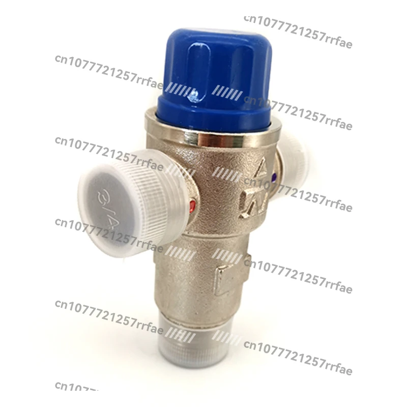 Brass water tee pipe constant temperature shunt valve solar heater shunt valve