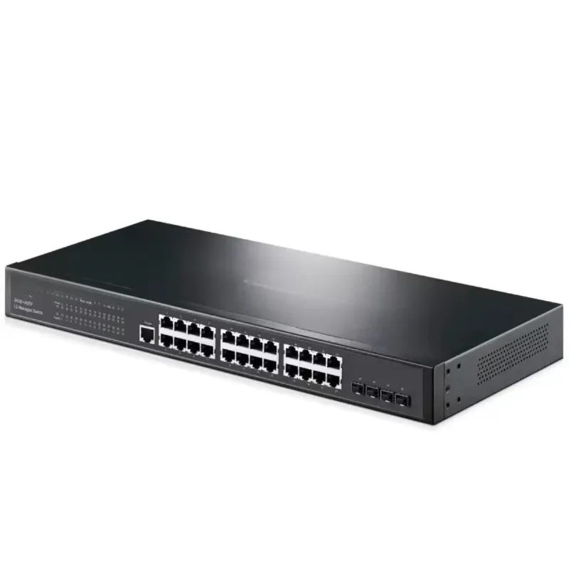 

24-Port full gigabit two-layer network management core switch with 4 gigabit fiber port