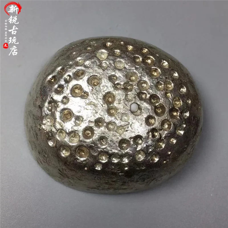 Ancient Coin Collection Antique Daqing Sycee Sichuan Ingot Xuantong Year Made Sycee Hezhou Honeycomb Bottom Sycee Copper Sycee