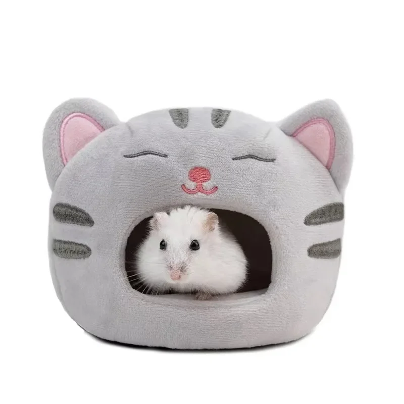 Hamster Soft Warm House Cute Cotton Plush Small Animal Nest Guinea Pig Squirrel Mice Rat Sleeping Bed Keep Warm House Nest