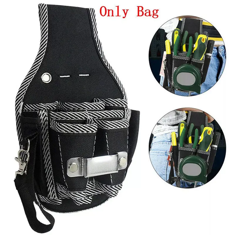【K】600D Nylon Electrician Waist Pocket Tool Belt Pouch Bag Screwdriver Kit Holder Case Multi-functional
